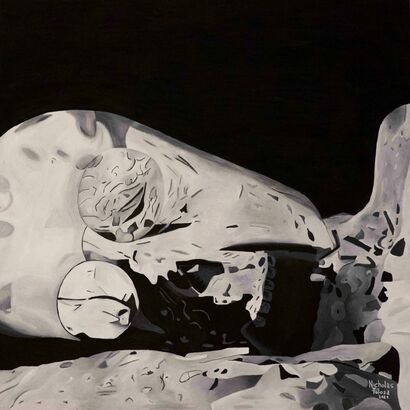 79 d.C. #5 - a Paint Artowrk by Nicholas Tolosa